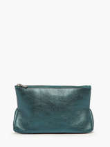 Pouch Leather Leather Etrier Blue etincelle irisee EETI853