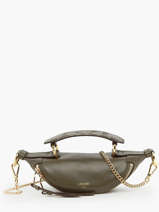 Xs Leather Origami Crossbody Bag Lancel Green origami A12526