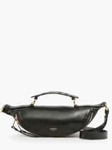 Small Leather Origami Crossbody Bag Lancel Black origami A12527
