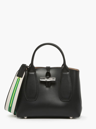 Longchamp Roseau box Handbag Black