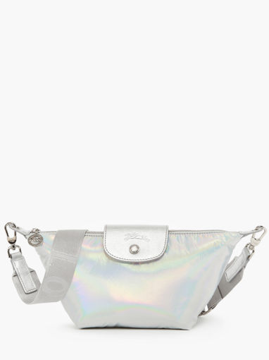 Longchamp Le pliage futuristic Messenger bag Silver