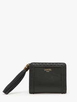 Compact Leather Premier Flirt Wallet Lancel Black premier flirt A12800