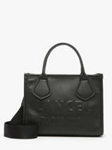 Small Leather Jour Tote Bag Lancel Black jour A12995