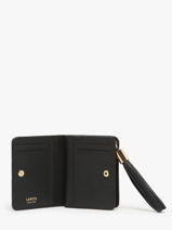 Compact Leather Premier Flirt Wallet Lancel Black premier flirt A12800-vue-porte