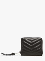 Coin Purse Leather Ikks Black 1440 BV95609