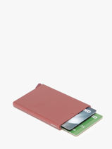 Aluminium Card Holder Secrid Pink alu 00C-vue-porte