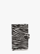 Leather Zebra Mini Wallet Secrid Black animal MZE