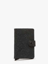 Leather Mini Hexagon Card Holder Secrid Black hexagon MHE