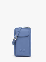 Leather Pocket Phone Pouch Nathan baume Blue egee 3