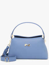Leather Freesia Shoulder Bag Nathan baume Blue eden 4