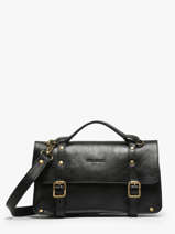 Leather L'enveloppe clipse Bag Paul marius Black vintage ENVELOPP