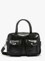 Small Leather Le Dandy clipse Bag Paul marius Black eclipse DANDSECL