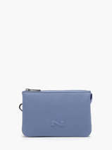 2-compartment Leather Pouch Nathan baume Blue original n 283N