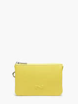 2-compartment Leather Pouch Nathan baume Yellow original n 283N