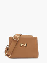 Leather Poppy Crossbody Bag Nathan baume Brown eden 2
