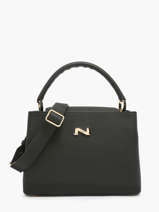 Leather Magnolia Top-handle Bag Nathan baume Black eden 3