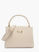 Leather Magnolia Top-handle Bag Nathan baume Beige eden 3