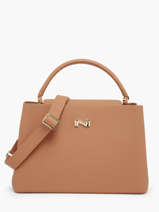 Leather Violet Top-handle Bag Nathan baume Brown eden 1