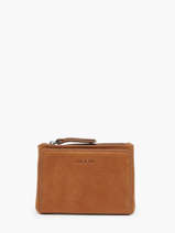 Portefeuille Soly Cuir Nat et nin Marron vintage SOLY