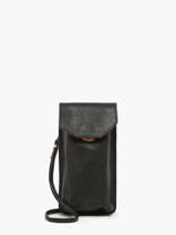 Leather Eva Art Dco Phone Bag Paul marius Black la suite art deco EVAART