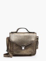 Sac Bandouli�re Melle George Xs Granite Cuir Paul marius Or granite GEORXGRA