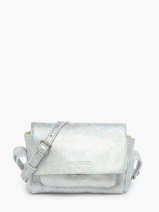 Leather Xs Diane Granite Crossbody Bag Paul marius Silver granite DIANXGRA