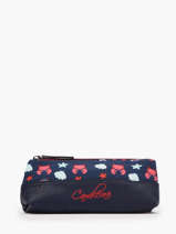 Trousse 1 Compartiment Retro Cameleon Bleu retro PBRETROU