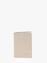 Card Holder Leather Hexagona Beige confort 461007