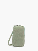 Leather Velvet Phone Bag Milano Green velvet 936024