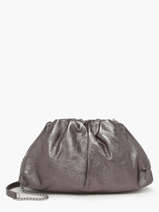 Sac Bandouli�re Nine Cuir Milano Gris nine NI23112