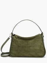 Velvet Leather Mirage Shoulder Bag Milano Green mirage velvet MV23111