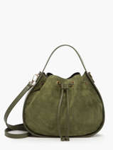 Velvet Leather Mirage Shoulder Bag Milano Green mirage velvet MV23112