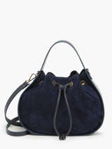 Velvet Leather Mirage Shoulder Bag Milano Blue mirage velvet MV23112