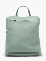 Shoulder Strap Backpack Milano Green caviar CA23067