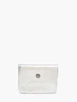 Coin Purse Leather Milano Silver caviar CA23092