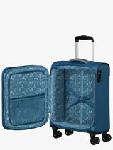 Cabin Luggage American tourister Blue pulsonic 146516-vue-porte