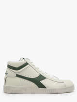 Sneakers In Leather Diadora Green unisex 178300