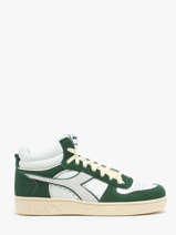 Sneakers In Leather Diadora Green unisex 178563