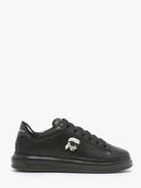 Sneakers In Leather Karl lagerfeld Black men KL52530N