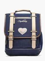 3-compartment Backpack Cameleon Blue vintage fantasy PBVGSD39