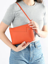 Leather Palma Crossbody Bag Nathan baume Orange nathan 27-vue-porte