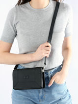 Sac Bandouli�re Maastricht Cuir Nathan baume Noir mondrian 4-vue-porte