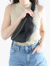 Leather �clipse Belt Bag Paul marius Black eclipse BANANECL-vue-porte