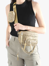 Belt Bag Steve madden Gold oversize 13001420-vue-porte