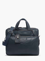 Leather Foulonn Business (back)pack Etrier Blue foulonne EFOU8122