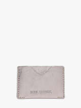 Card Holder Leather Paul marius Silver vintage GABIN
