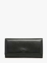 Wallet Leather Lancel Black billie A12769