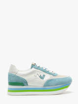 Sneakers In Leather Nathan baume Blue women 241NS15