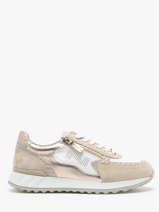 Sneakers In Leather Nathan baume Beige women 241NS01