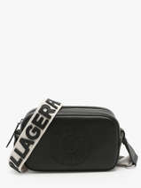 Shoulder Bag K Circle Leather Karl lagerfeld Black k circle 241W3029